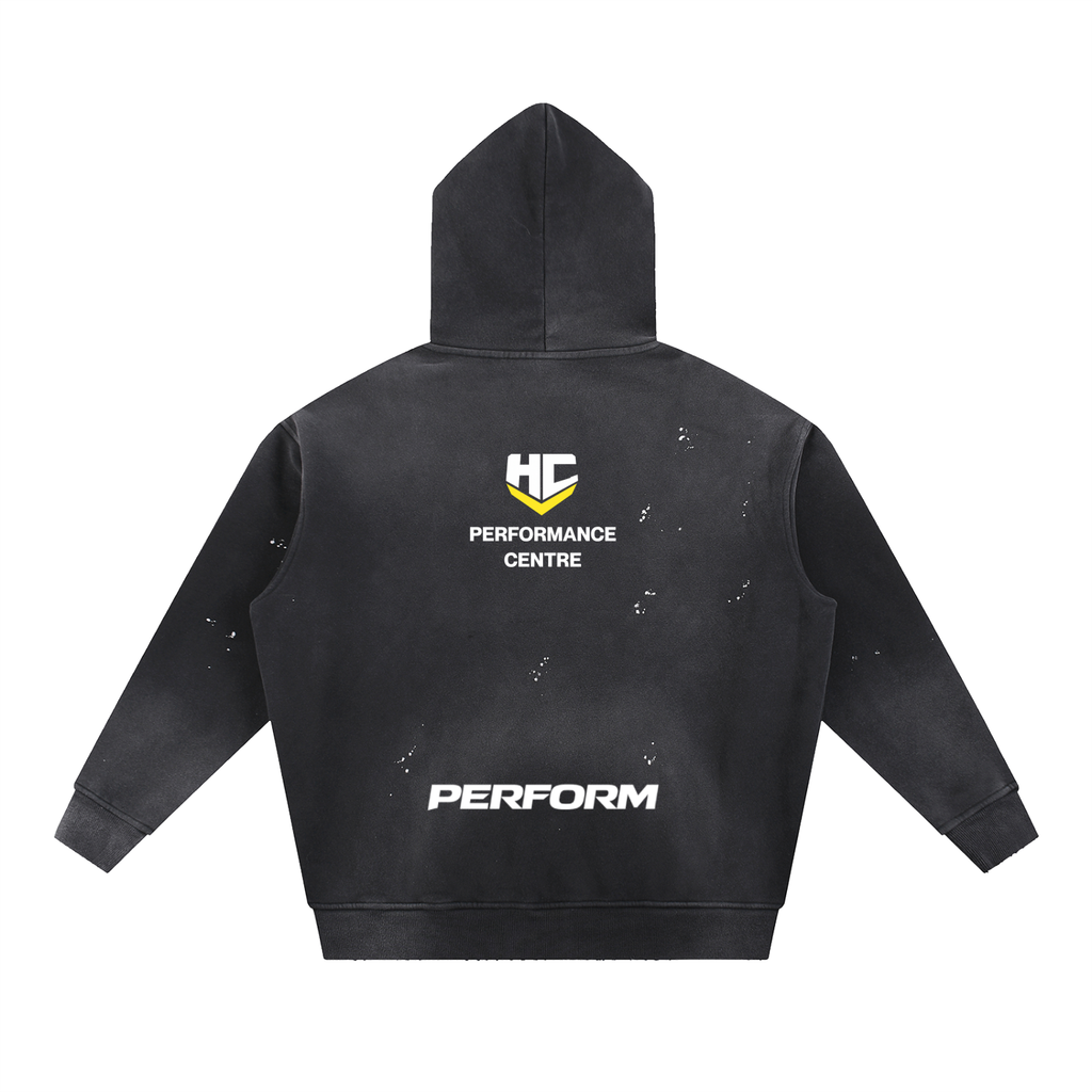 HC RECOV - Vintage Washed Frayed Fleece Hoodie