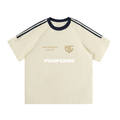 HC PERFORM - Contrast Tape Crewneck Cotton T-Shirt