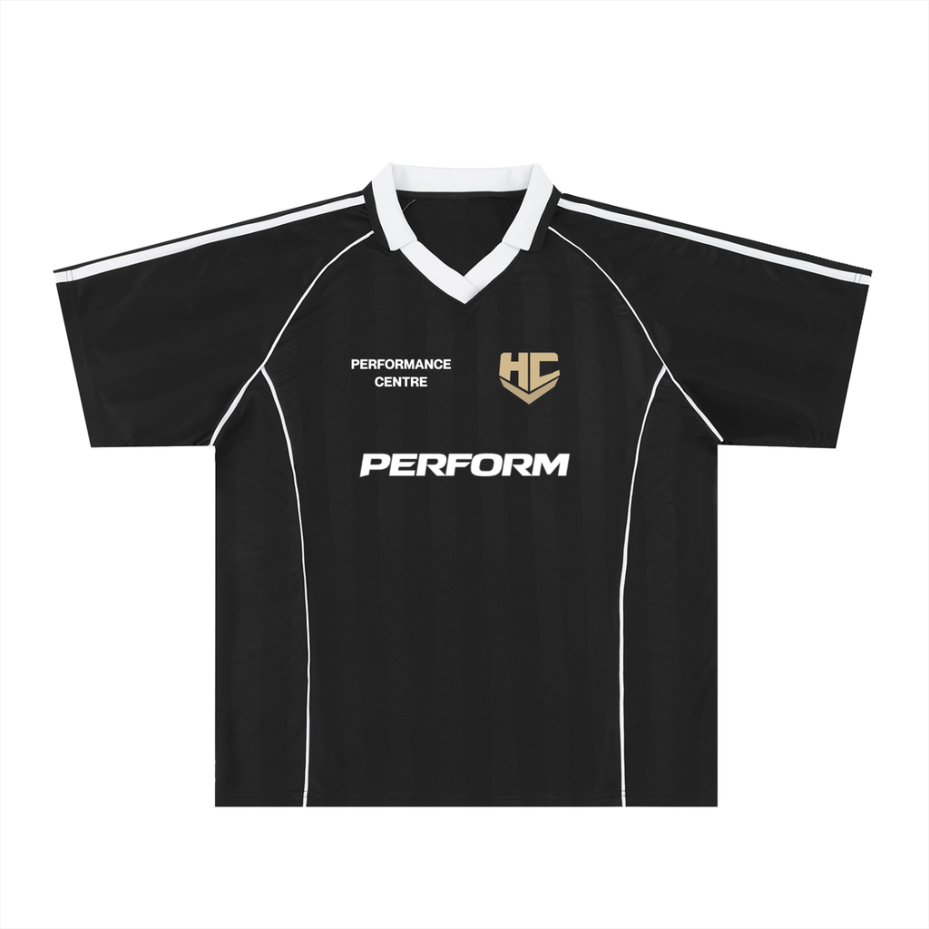 HC PERFORM - Shadow Stripe Collared Soccer Jersey
