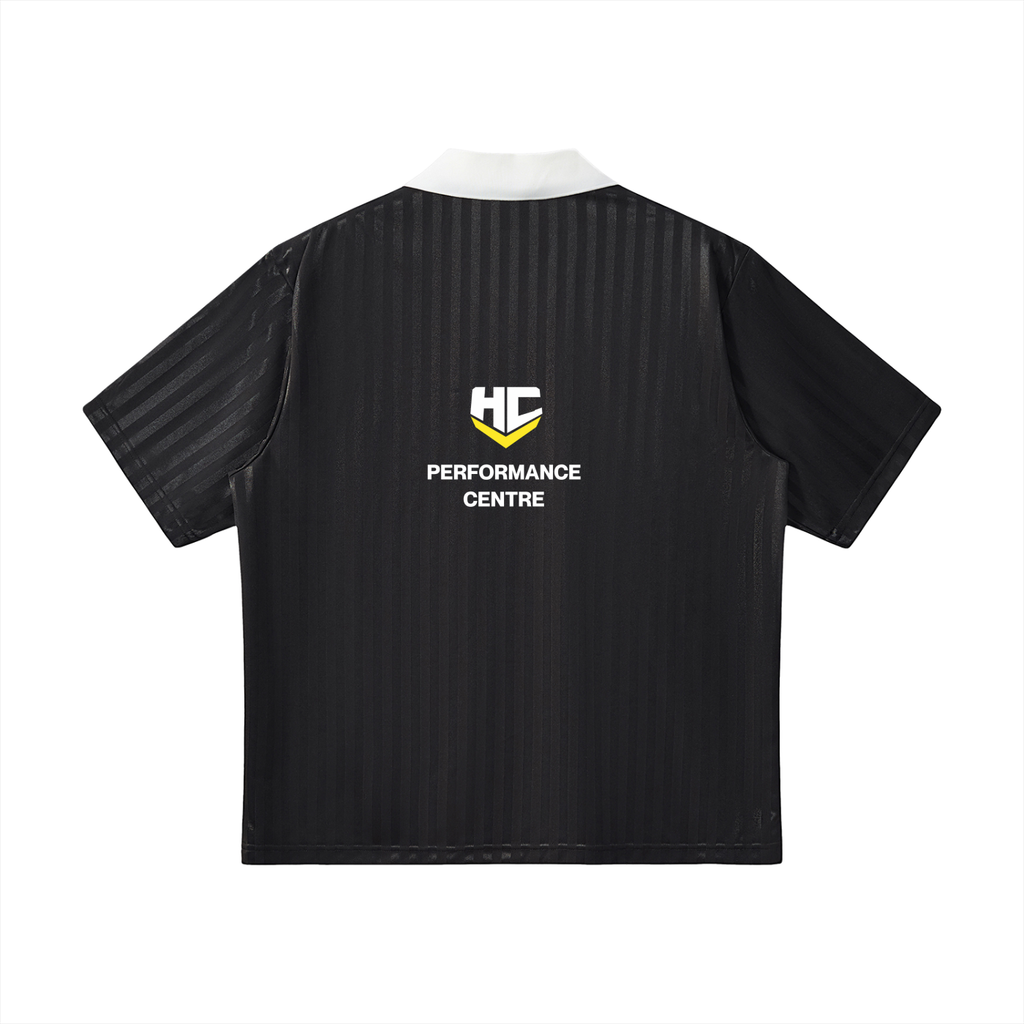 HC PERFORM - Contrast Collar Striped Soccer Jersey